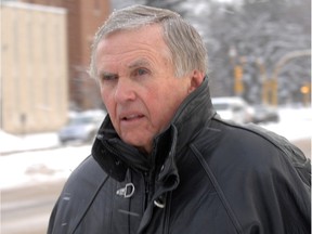 Colin Thatcher appears at Court of Queen's Bench in 2009 for a hearing on the profits from his book.