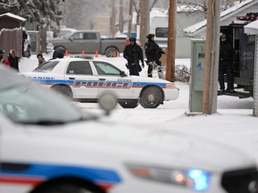 Members of the Regina Police Service, including the SWAT team, performed a planned search warrant on the 3400 block Dewdney Ave as part of a drug investigation on Dec. 23, 2015.