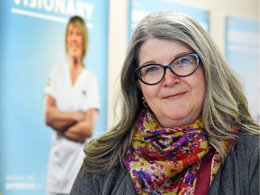 Tracy Zambory, president of the Saskatchewan Union of Nurses in Regina on February 11, 2016.