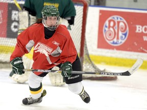 University of Regina Cougars defenceman Jolene Kirkpatrick is still basking in the glory of her first career goal.