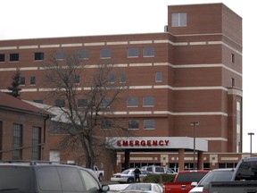 The emergency entrance at the Regina General Hospital.