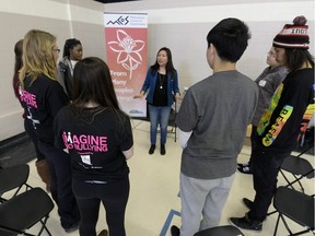 Students and educators from 6 schools are participating in a stop racism youth leadership workshop Friday at the Core Ritchie Centre.