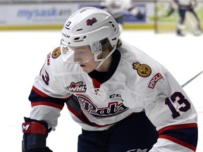 Regina Pats rookie Riley Woods.