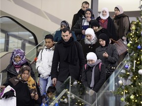 Things were a little busy as about 35 Syrian refugees arrived at the airport in early January 2016.