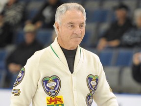 Ernie Richardson, shown in a file photo from the 2011 men's world curling championship, delivered a heart-felt eulogy for his brother Sam on Monday