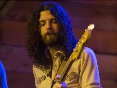 Ryan Gullen, of the Sheepdogs, performs at Village Guitar and Amp on Saturday, February 13th, 2016.