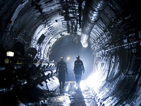 Tunnels at the Cigar Lake uranium mine. Saskatchewan was ranked first in Canada and second worldwide as an attractive place for mining companies to invest, according to the Fraser Institute.