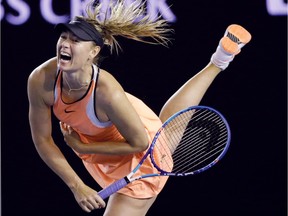 Maria Sharapova, shown here during the Australian Open in January, announced this week that she failed a drug test administered during the event.