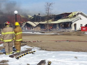 A fire on Thursday morning destroyed the Eco-Centre, a multipurpose building located just east of Craik, about midway between Regina and Saskatoon.