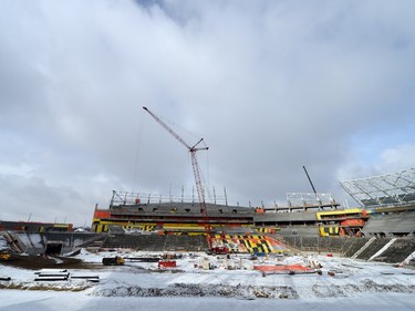 The new Mosaic Stadium is now 77% complete.