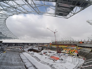 The new Mosaic Stadium is now 77% complete.