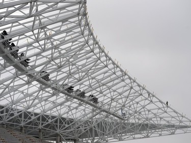 The new Mosaic Stadium is now 77% complete.