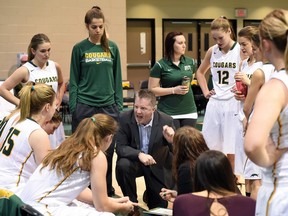 University of Regina Cougars head coach Dave Taylor, shown here during a game in December, says his team is facing its toughest quarterfinal opponent in his 10 years as bench boss.