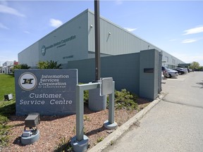The Information Sevices Corporation of Saskatchewan (ISC) customer service centre on 1st Ave. in Regina.