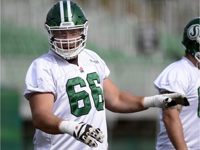 This isn't a slow time of the year for players such as Saskatchewan Roughriders guard Chris Best, who is busy with off-season training.