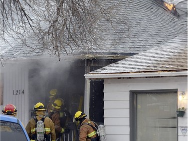 A stubborn house fire on the 1200 block King St. kept Regina Fire and Protective Services busy on Thursday morning.