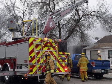 A stubborn house fire on the 1200 block King St. kept Regina Fire and Protective Services busy on Thursday morning.