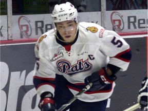 Former Regina Pats defenceman Colby Williams took part in a mock game with his old team on Thursday.