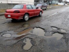 With the weather the way it has been in Regina, it seems that pothole season has come early.