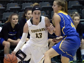 University of Regina Cougars guard Sidney Dobner, shown here during a game in November, was eager to play in a consolation semifinal Friday at the CIS women's basketball championship tournament in Fredericton, N.B.