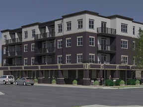 An artist's rendering of the proposed development at 13th and Elphinstone.