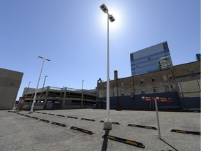 A parking lot in the 1700 block of Hamilton Street in Regina on April 30, 2016.