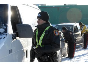 Police check stops often catch impaired drivers. Last December, more than 300 were caught during a provincewide blitz.