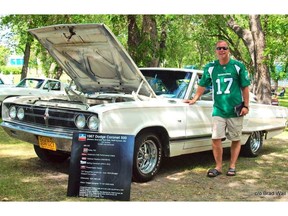 Brad Wall enjoys showing off his 1967 Dodge Coronet 500 at car shows.