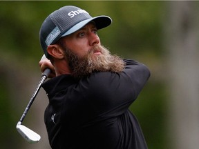 Weyburn's Graham DeLaet hits a shot on the seventh hole during the second round of the PGA's RBC Heritage tournament in Hilton Head, S.C., on Friday.