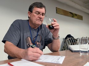 Rick August spent Tuesday evening judging spice, herb and vegetable beers in the ALES Open competition at Bushwakker.
