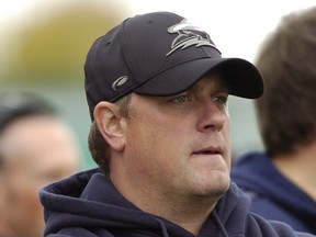 Regina Thunder head coach Scott MacAulay, shown here during a game in 2014, will lead his team into nine regular-season games during the 2016 Prairie Football Conference season.