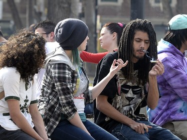 Photos of 420 celebrations as people indulge in Victoria Park in Regina. April 20 seems to be accepted as international pot smoking day.