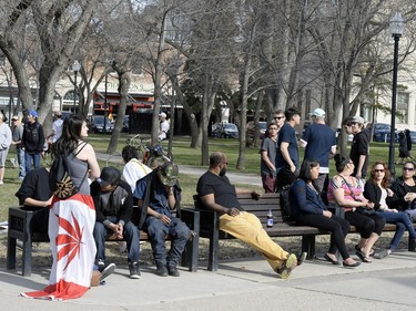 Photos of 420 celebrations as people indulge in Victoria Park in Regina. April 20 seems to be accepted as international pot smoking day.