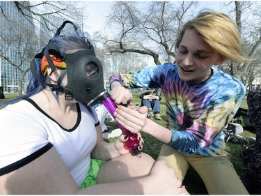 Photos of 420 celebrations as people indulge in Victoria Park in Regina. April 20 seems to be accepted as international pot smoking day.