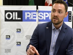 Mark Scholz, president of the Canadian Association of Oilwell Drilling Contractors (CAODC) and Oil Respect spokesman, spoke the Regina & District Chamber of Commerce Wednesday. in Regina. BRYAN SCHLOSSER