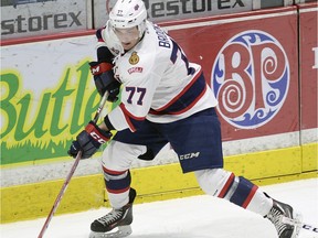 Adam Brooks had a WHL-best 120 points for the Regina Pats this past season.