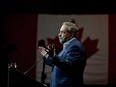 Federal NDP leader Thomas Mulcair makes a speech during the 2016 NDP Federal Convention in Edmonton.
