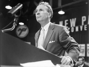 Tommy Douglas had a long run as leader of the CCF, forerunner of the NDP, and was Saskatchewan's premier for 17 years.
