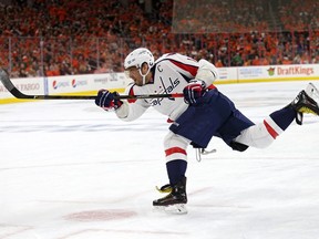 The Washington Capitals' Alex Ovechkin is a rare 50-goal scorer in the NHL.