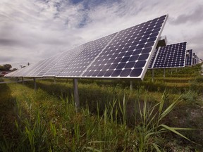 A solar power facility in Chicago, Illinois. Saskatchewan has big solar power potential.