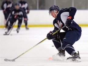 Dawson Barteaux is shown during the Regina Pats' spring camp on Sunday at the Co-operators Centre.
