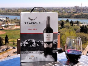 Dr. Booze's pick for box wine of the year is Trapiche Malbec Reserve 2014 (!) $45/3L.