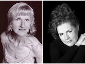 Jane Leibel (left) and Rachel Andrist will perform as part of the Golden Apple Theatre Cabaret Series on May 6.