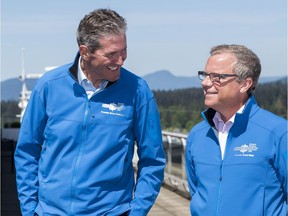 Manitoba Premier Brian Pallister and Saskatchewan Premier Brad Wall.