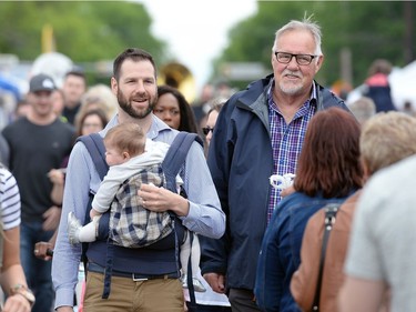 Matthew, Vienna, and Rick Norick at the Cathedral Village Arts Festival on 13th Ave. in Regina, Sask. on Saturday May. 28, 2016. MICHAEL BELL