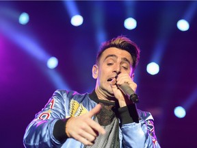 Jacob Hoggard and his Hedley bandmates performed at the Brandt Centre on Friday night.