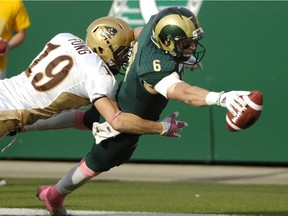 University of Regina Rams slotback Mitchell Picton (#6), shown here in a file photo, is looking to impress at the East-West Bowl all-star game.