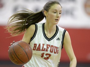 Kaitlyn Tonita of the Balfour Bears is the 2016 female recipient of the Regina High Schools Athletic Association's Lorne Aston Scholarship.