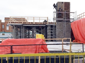 Construction work on the Mamaweyatitan Centre, the North Central shared facility, in December 2015.