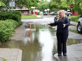 Cassy Anderson, a Regina resident, who lives on the 4200 block of 6th Avenue, is concerned about the rapidly accumulating water in her street, which has become a re-occurring problem for area residents.